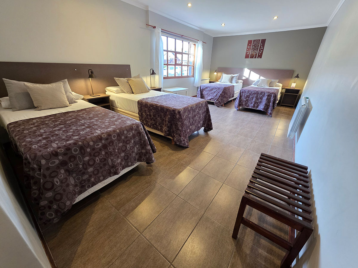 HABITACIÓN CUÁDRUPLE — Fitz Roy, hostería de montaña